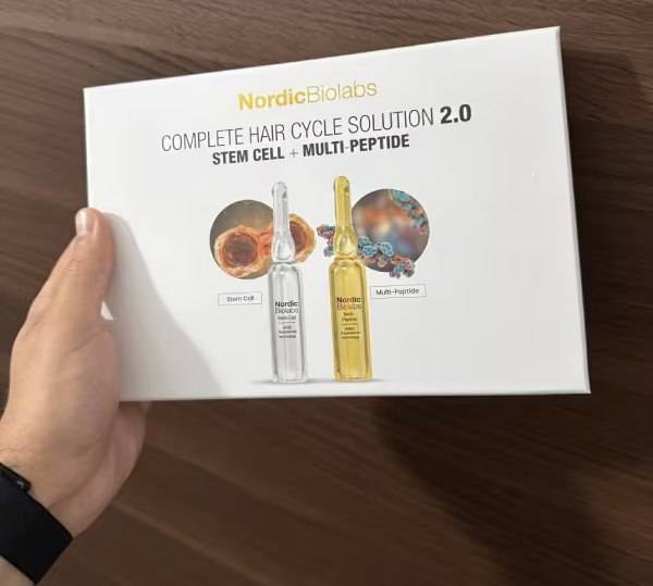 Nordic Biolabs product box held in hand
